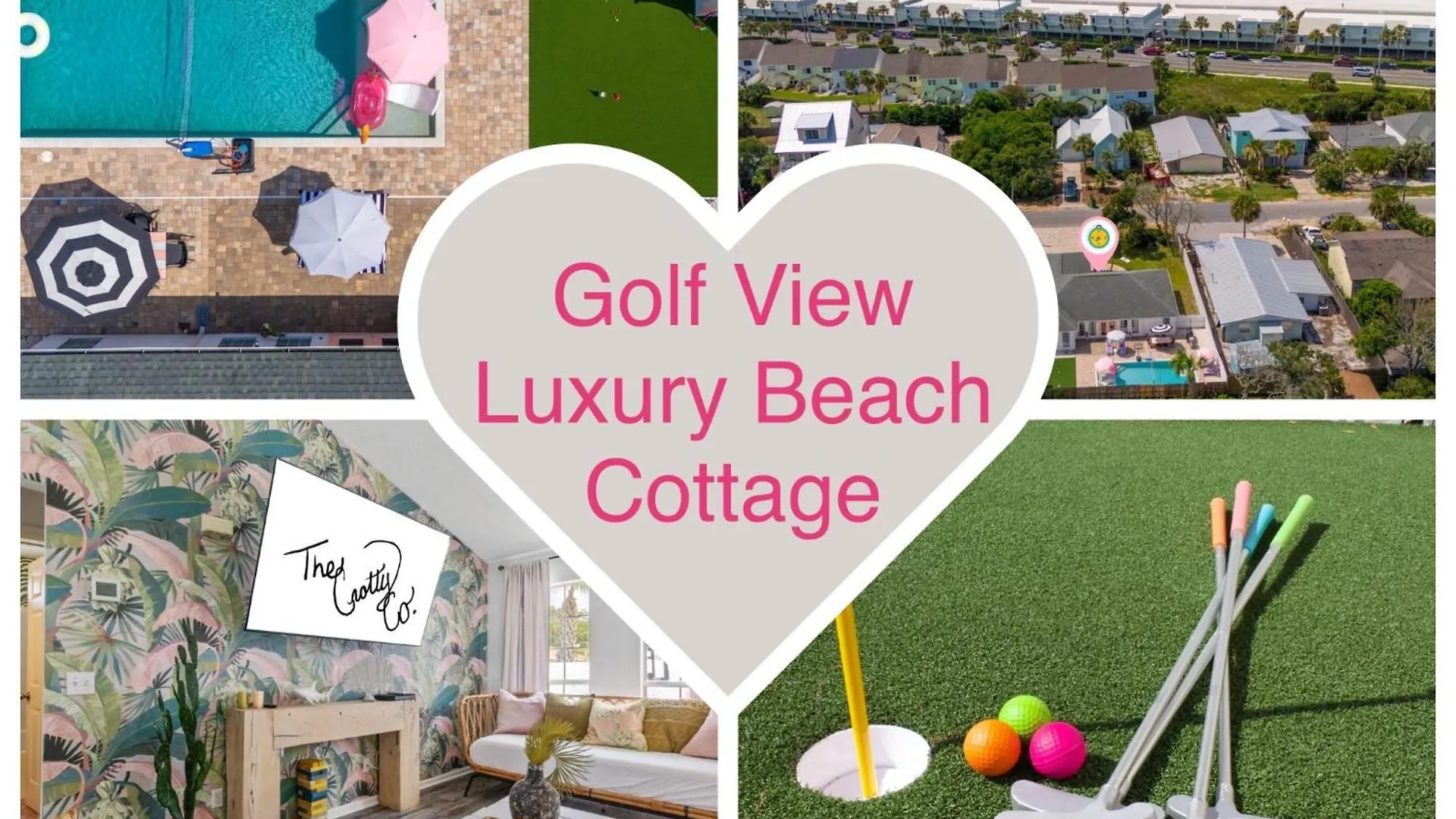 Steps To The Beach & Close To 30A! Private Pool With Sundeck & Putt Putt Golf! Panama City Beach