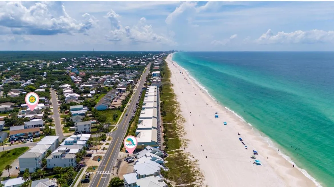 Steps To The Beach & Close To 30A! Private Pool With Sundeck & Putt Putt Golf! Panama City Beach